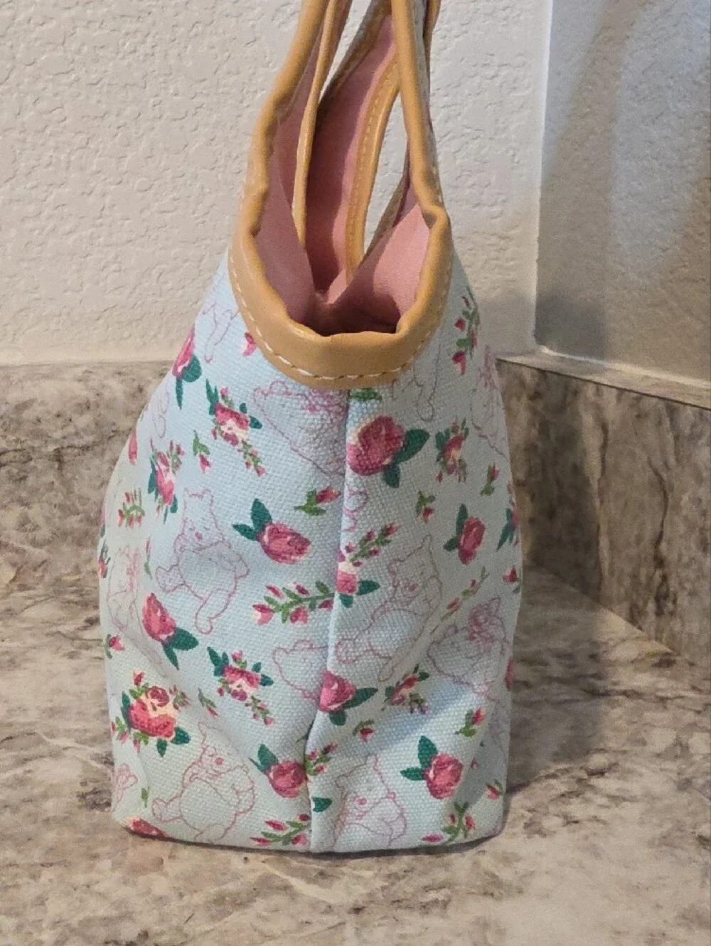 Winnie the Pooh / Floral Print Tote